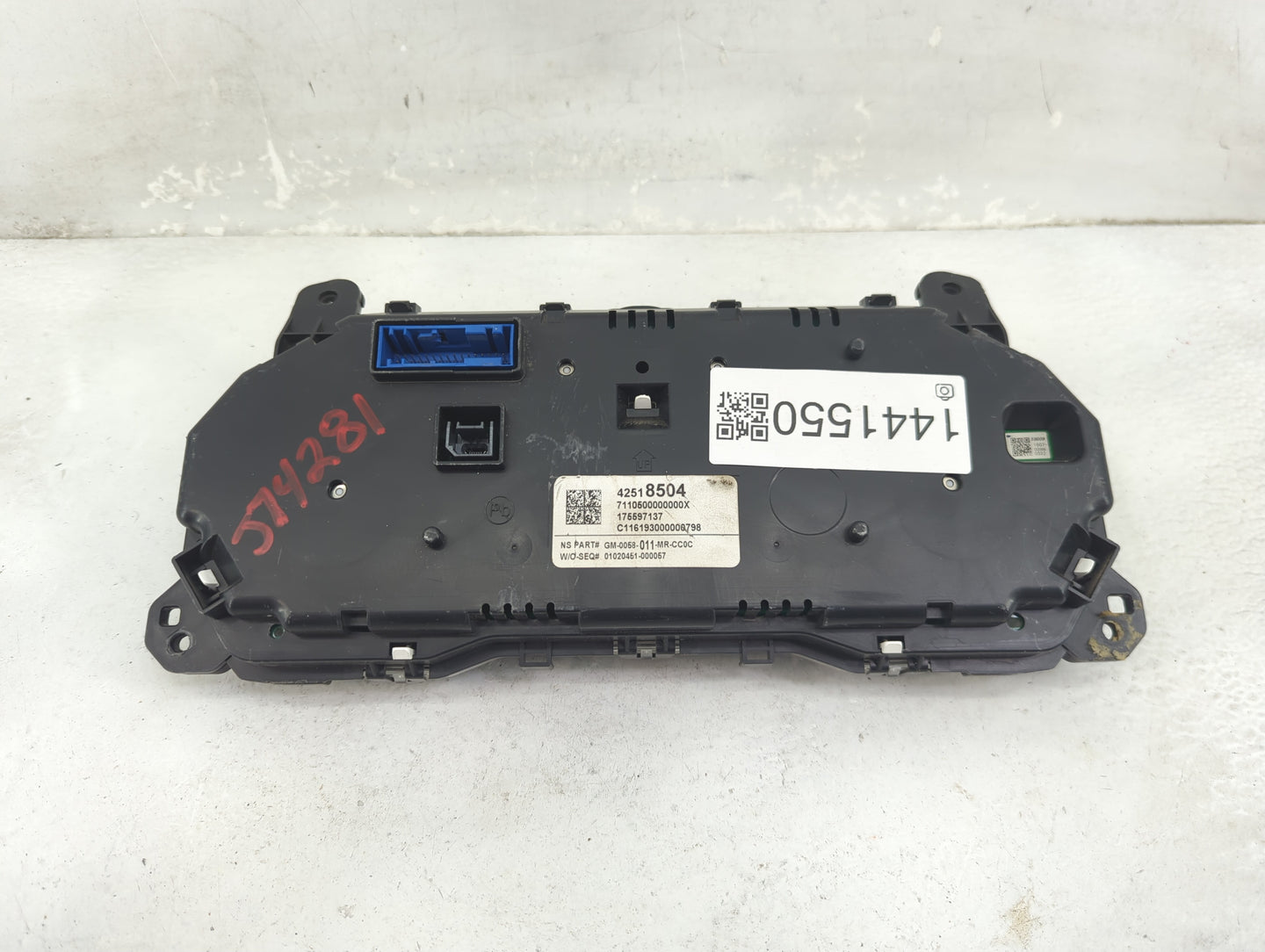 2017-2018 Buick Encore Instrument Cluster Speedometer Gauges P/N:42518504 Fits Fits 2017 2018 OEM Used Auto Parts - Oemuseda