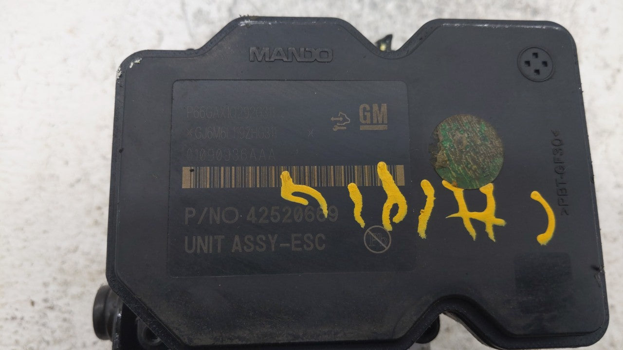 2017-2019 Buick Encore ABS Pump Control Module Replacement P/N:42643519 42520669, 42563014 Fits Fits 2017 2018 2019 OEM Used