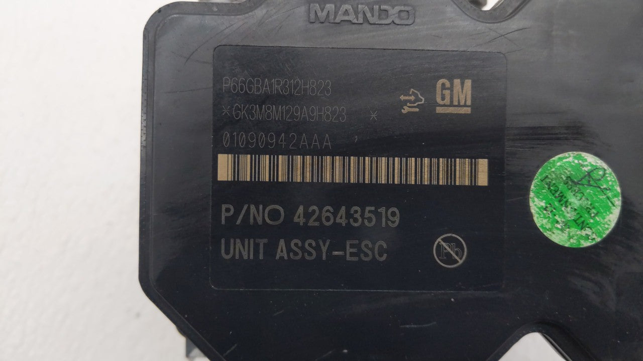 2017-2019 Buick Encore ABS Pump Control Module Replacement P/N:42643519 42520669, 42563014 Fits Fits 2017 2018 2019 OEM Used