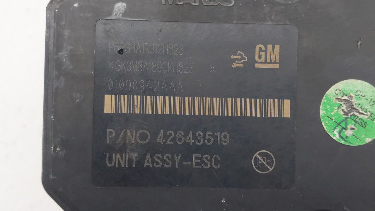 2017-2019 Buick Encore ABS Pump Control Module Replacement P/N:42643519 42520669, 42563014 Fits Fits 2017 2018 2019 OEM Used