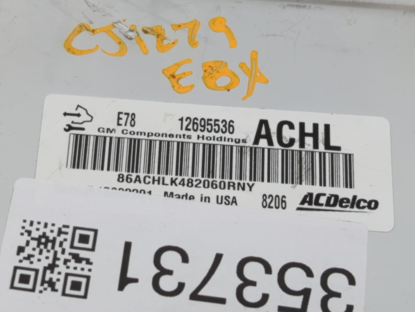 2017-2021 Buick Encore PCM Engine Control Computer ECU ECM PCU OEM P/N:12697793 12706635 Fits Fits 2017 2018 2019 2020 2021 