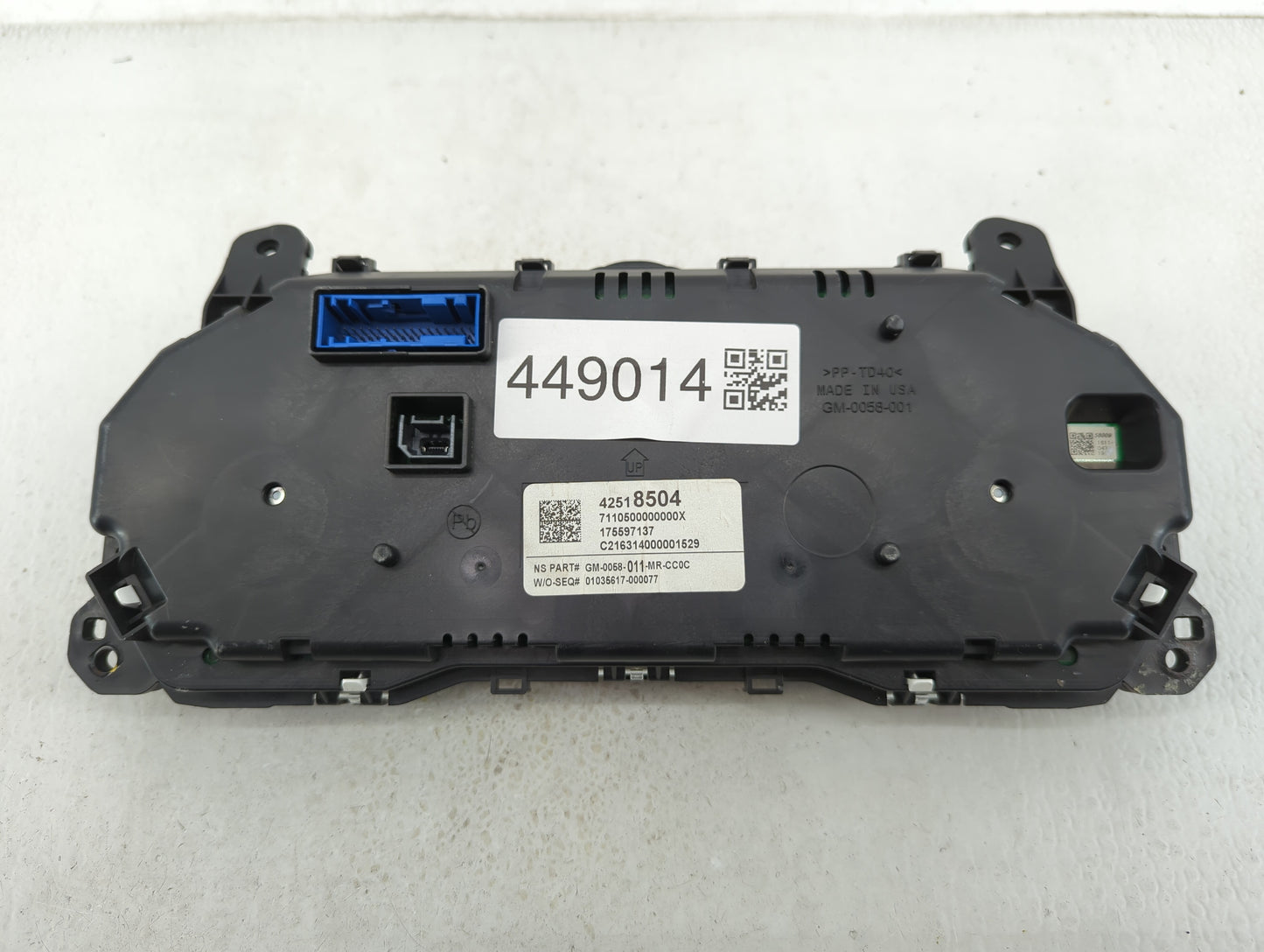 2017 Buick Encore Instrument Cluster Speedometer Gauges P/N:42518504 Fits OEM Used Auto Parts - Oemusedautoparts1.com