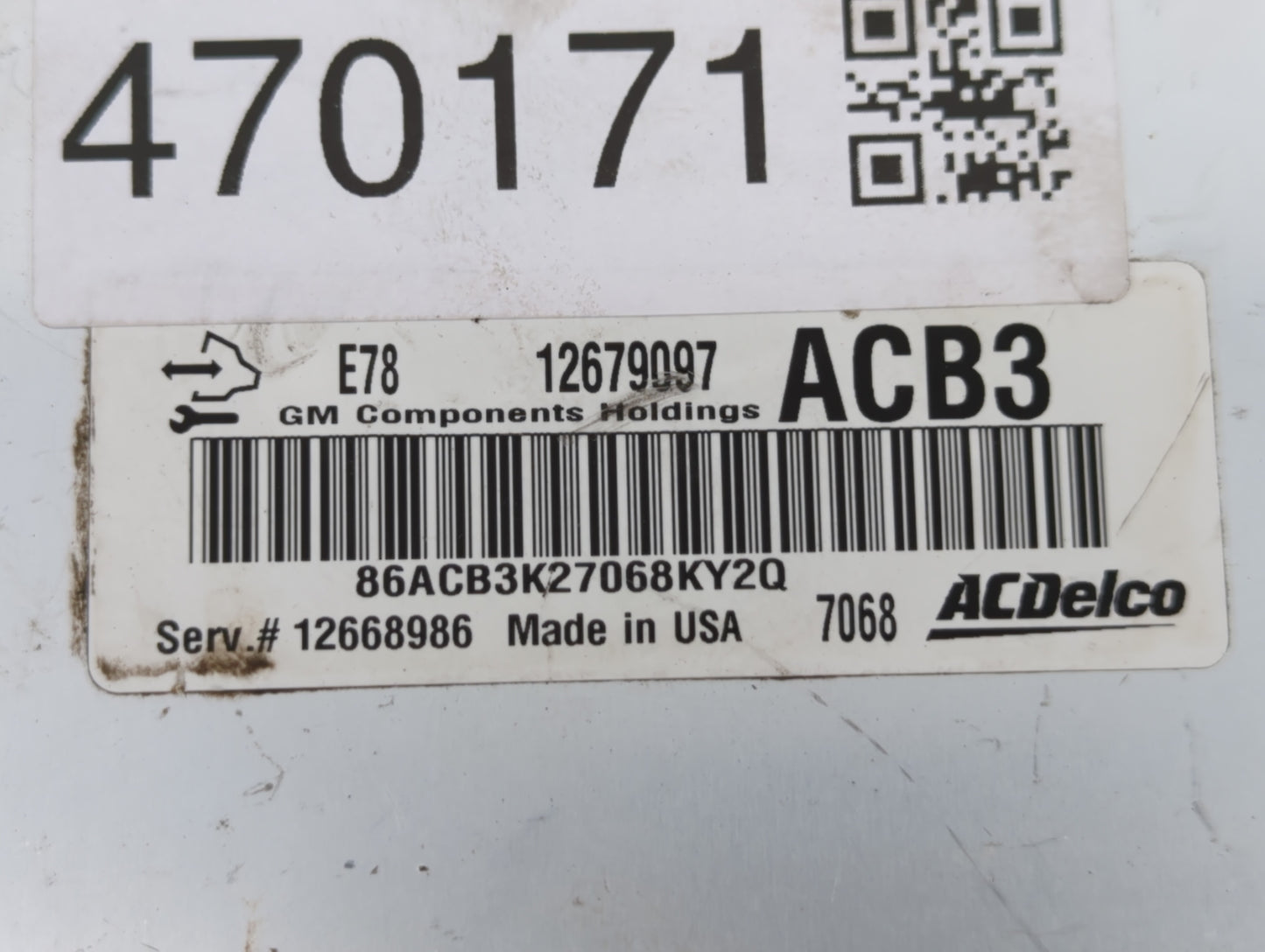 2017-2021 Buick Encore PCM Engine Control Computer ECU ECM PCU OEM P/N:12668986 12679097 Fits Fits 2017 2018 2019 2020 2021 