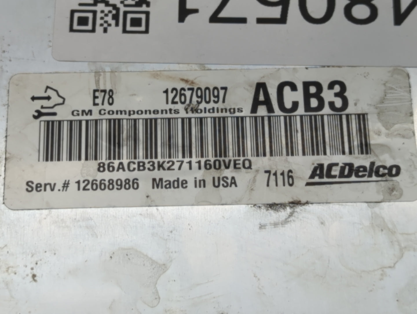 2017-2021 Buick Encore PCM Engine Control Computer ECU ECM PCU OEM P/N:12668986 12677671 Fits Fits 2017 2018 2019 2020 2021 