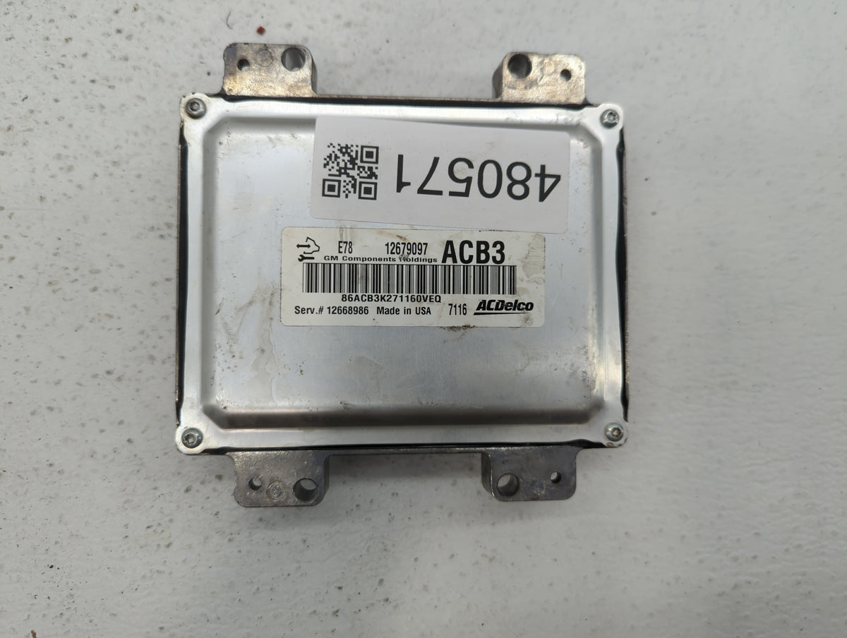 2017-2021 Buick Encore PCM Engine Control Computer ECU ECM PCU OEM P/N:12668986 12677671, 12685776 Fits 2017 2018 2019 2020 