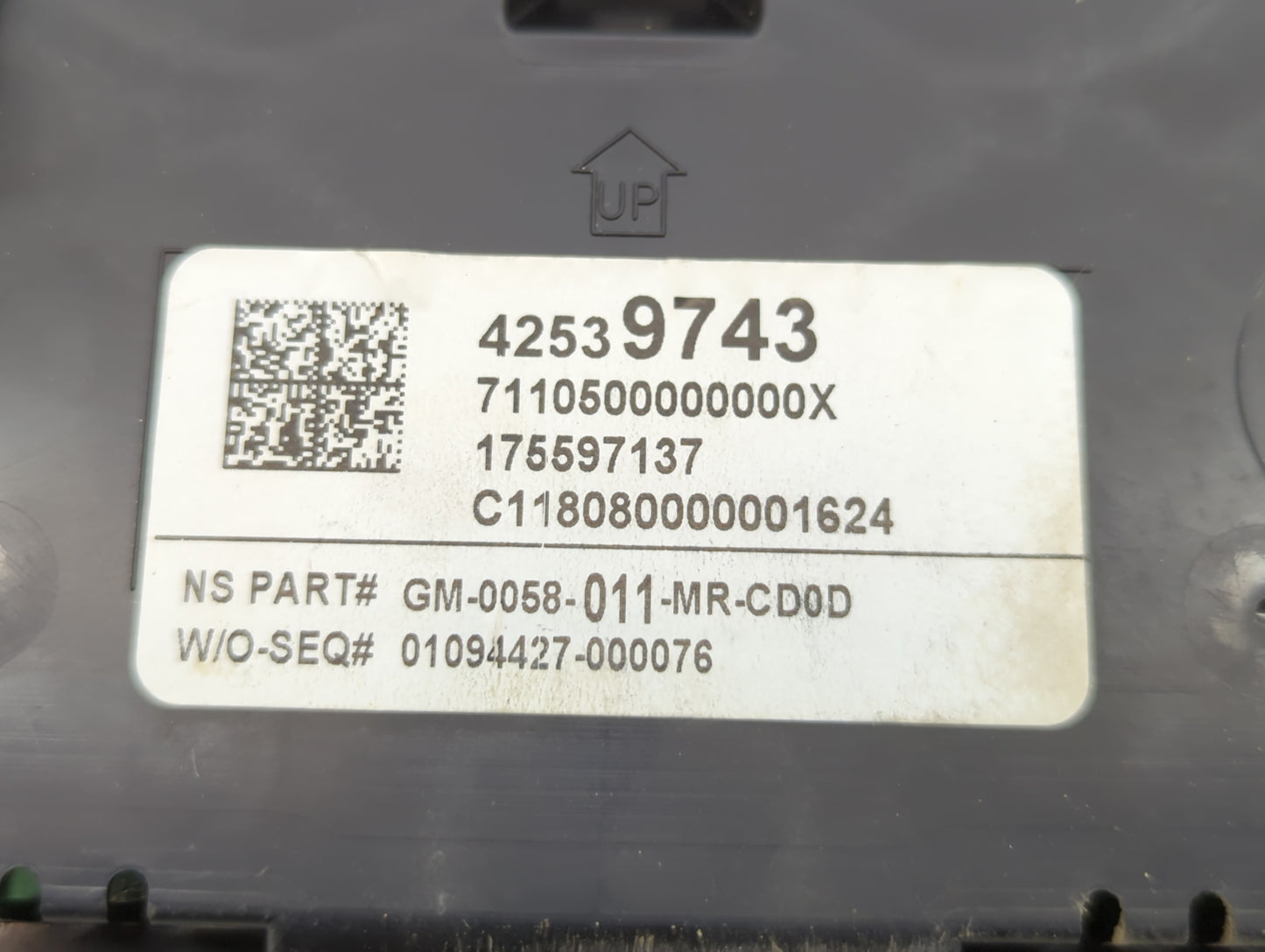 2017 Buick Encore Instrument Cluster Speedometer Gauges P/N:42539743 Fits OEM Used Auto Parts - Oemusedautoparts1.com