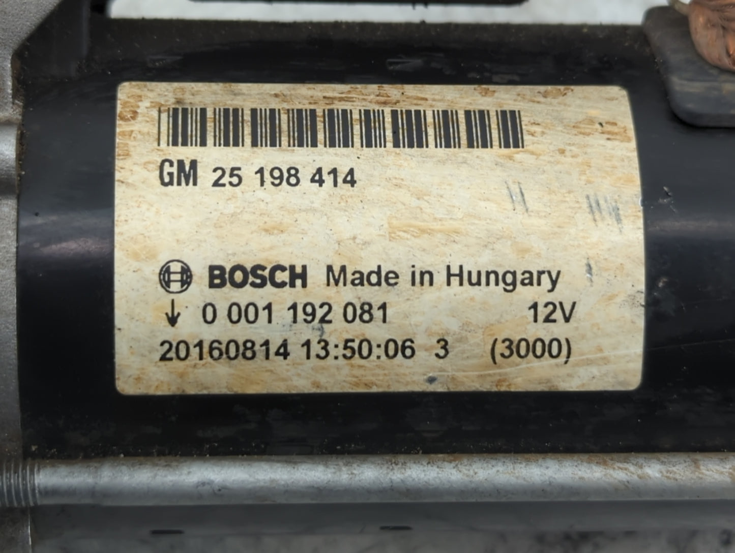 2014-2021 Buick Encore Car Starter Motor Solenoid OEM P/N:25 198 414 Fits Fits 2014 2015 2016 2017 2018 2019 2020 2021 OEM U