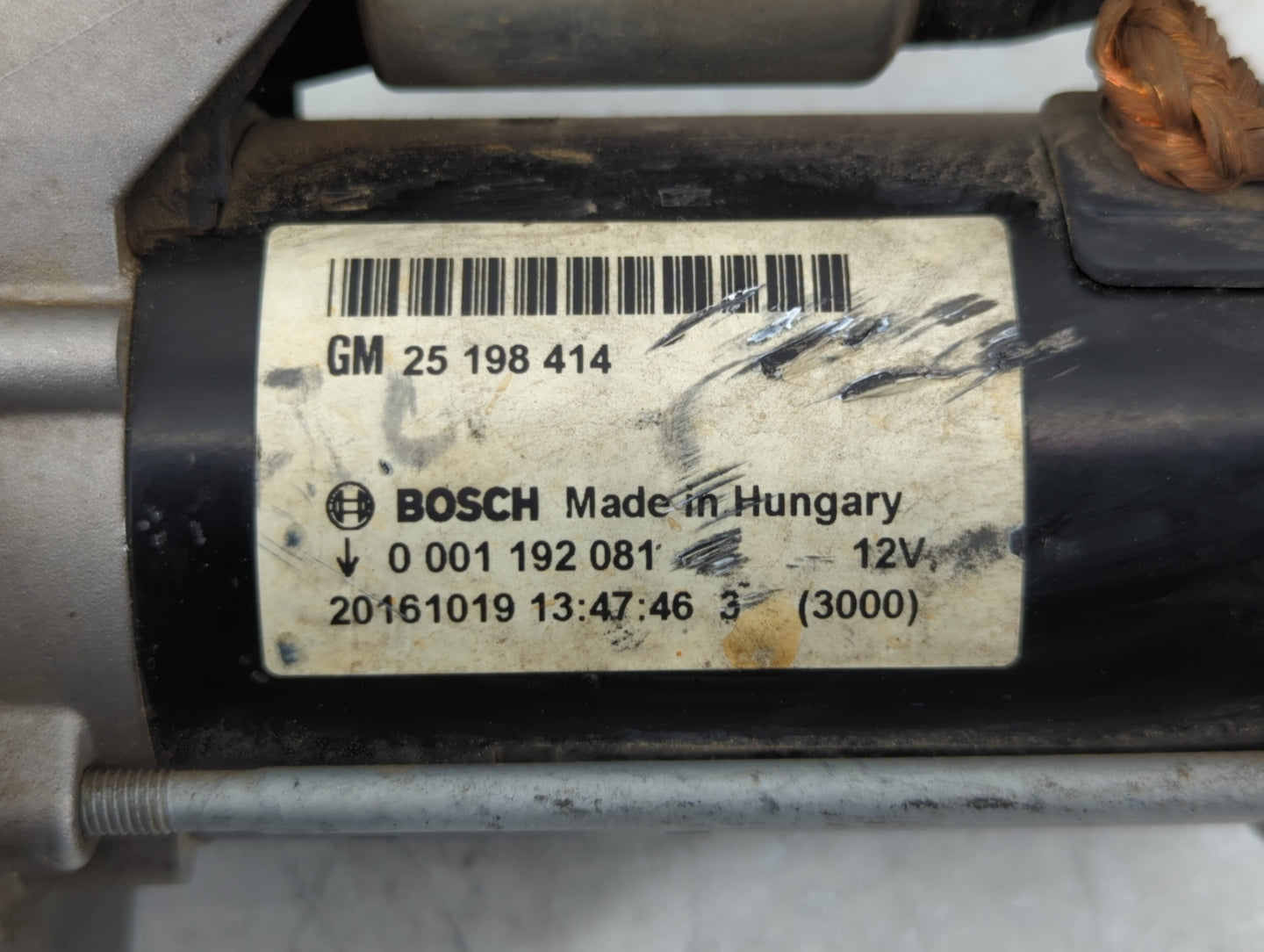 2014-2021 Buick Encore Car Starter Motor Solenoid OEM P/N:25 198 414 Fits Fits 2014 2015 2016 2017 2018 2019 2020 2021 OEM U