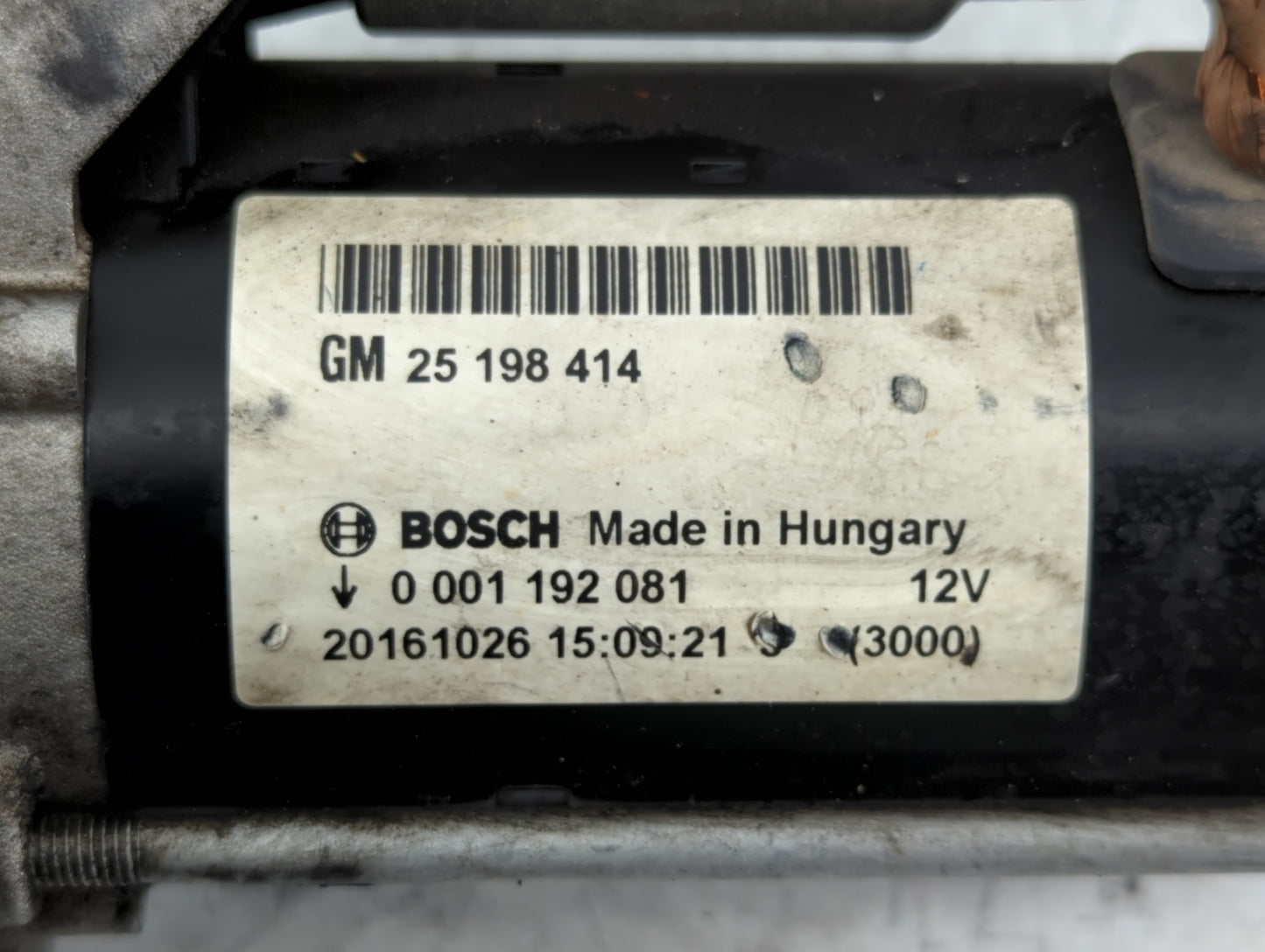 2014-2021 Buick Encore Car Starter Motor Solenoid OEM P/N:25 198 414 Fits Fits 2014 2015 2016 2017 2018 2019 2020 2021 OEM U