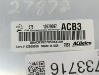 2017-2021 Buick Encore PCM Engine Control Computer ECU ECM PCU OEM P/N:12668986 12679097 Fits Fits 2017 2018 2019 2020 2021 