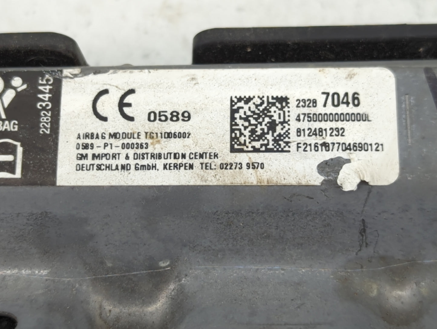 2017-2020 Buick Envision Air Bag Passenger Right Dashboard OEM P/N:23287046 Fits Fits 2017 2018 2019 2020 OEM Used Auto Part