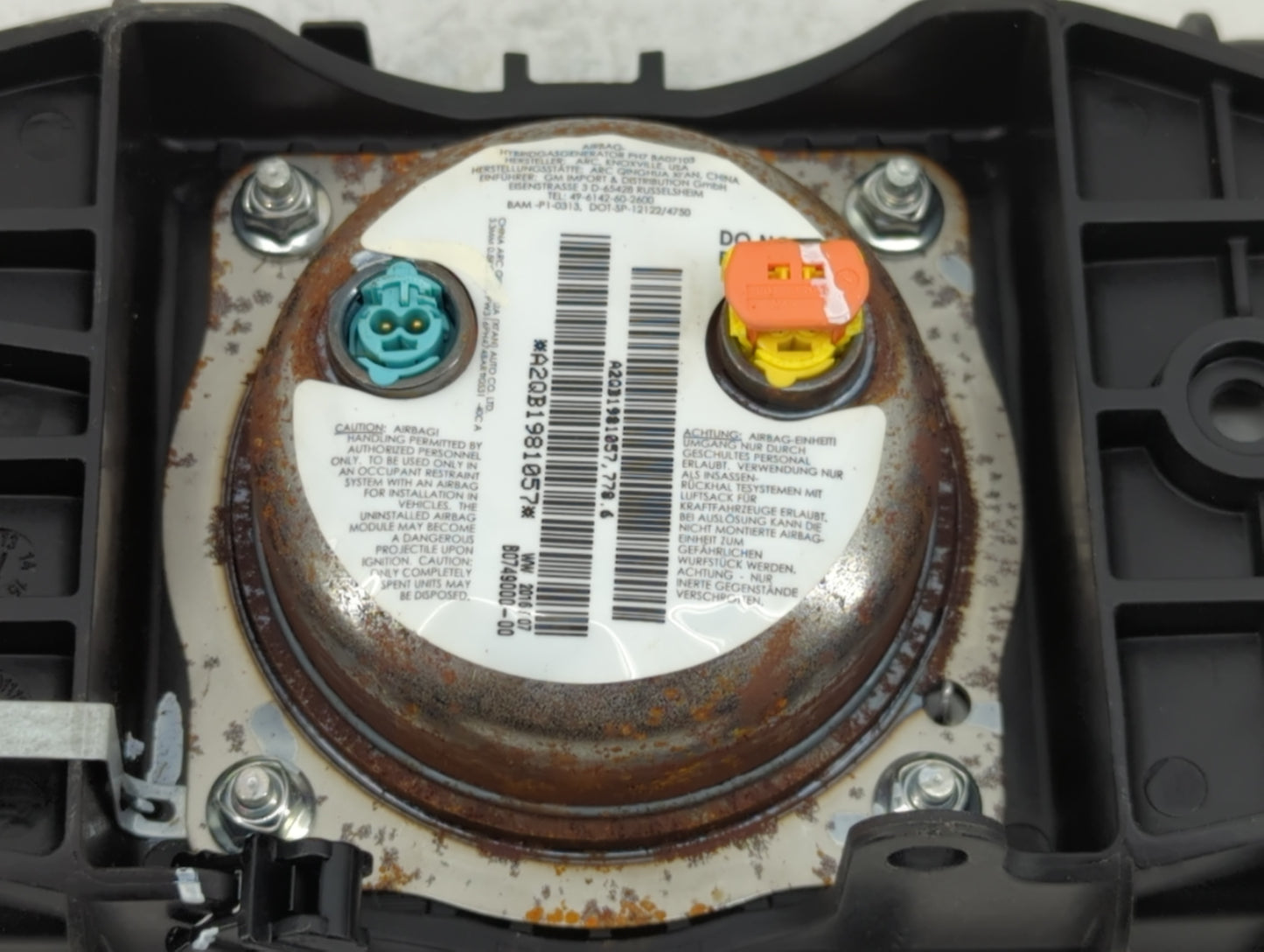 2016-2020 Buick Envision Air Bag Passenger Right Dashboard OEM P/N:84402106 Fits Fits 2016 2017 2018 2019 2020 OEM Used Auto
