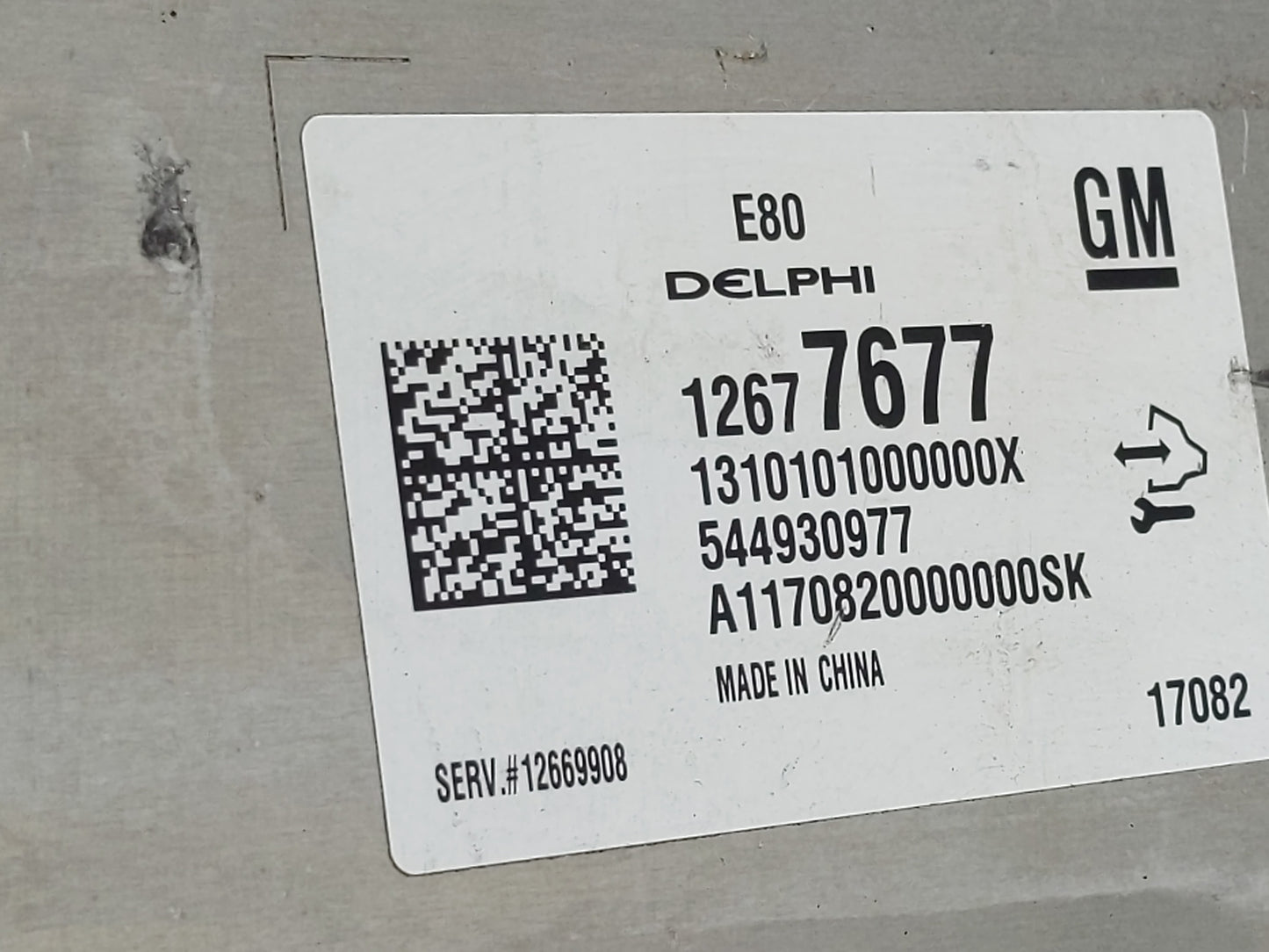 2017-2019 Buick Envision PCM Engine Control Computer ECU ECM PCU OEM P/N:544930977 12677677 Fits Fits 2017 2018 2019 2020 OE
