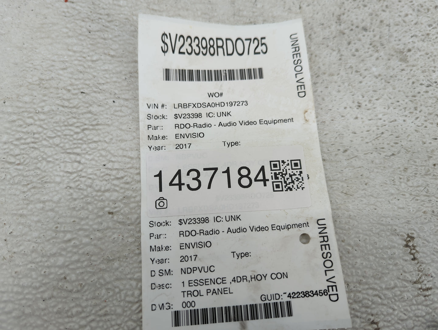 2017 Buick Envision Information Display Screen - Oemusedautoparts1.com