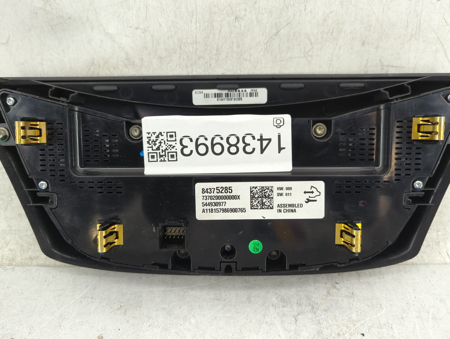 2016-2020 Buick Envision Climate Control Module Temperature AC/Heater Replacement P/N:84375285 7370200000000X Fits OEM Used 