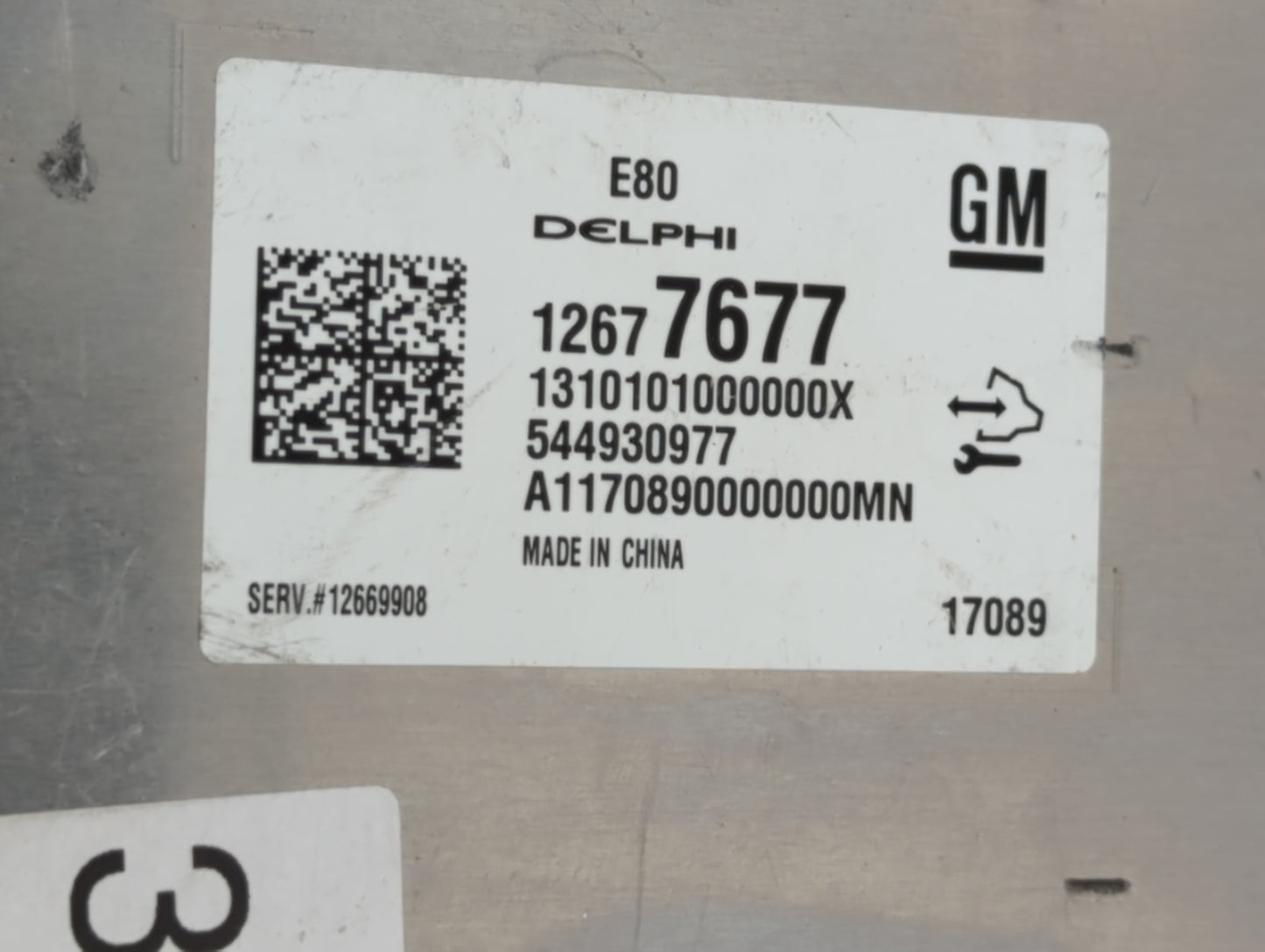2017-2018 Buick Envision PCM Engine Control Computer ECU ECM PCU OEM P/N:12686384 12677677, 12680876, 12683301 Fits Fits 201