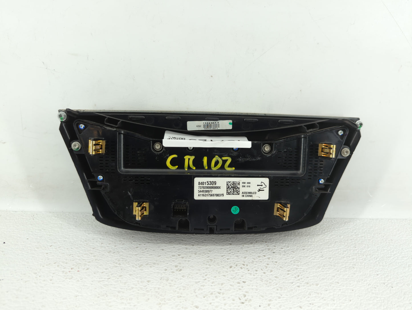2016-2020 Buick Envision Climate Control Module Temperature AC/Heater Replacement P/N:84375284 84443701 Fits OEM Used Auto P