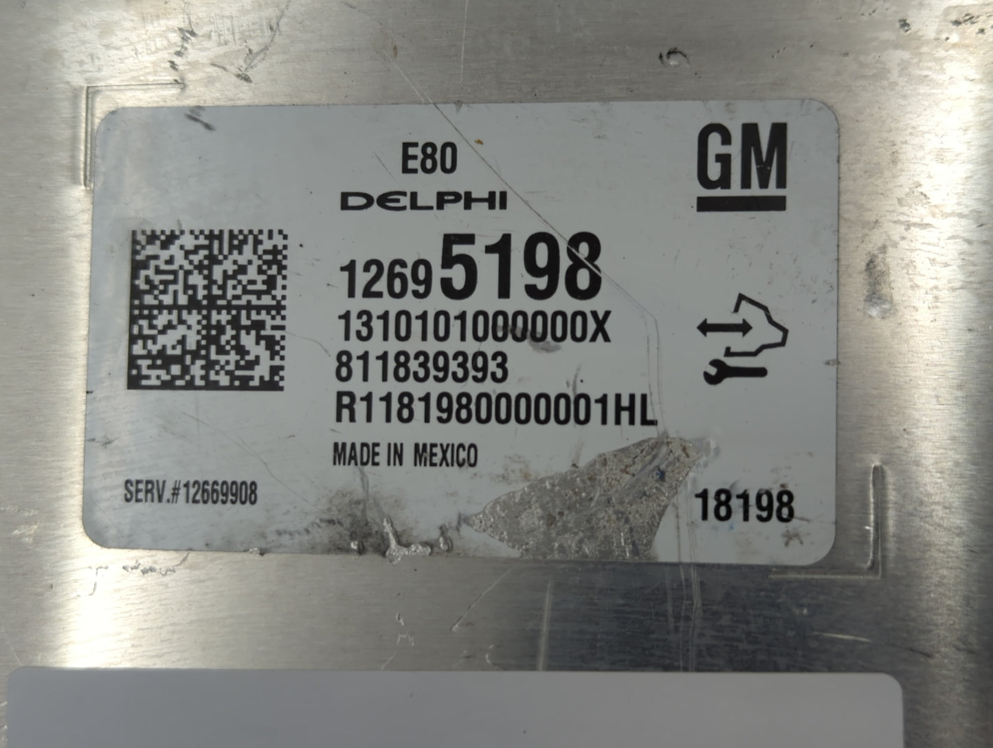 2017-2019 Buick Envision PCM Engine Control Computer ECU ECM PCU OEM P/N:12695198 12669908, 12677677 Fits Fits 2017 2018 201