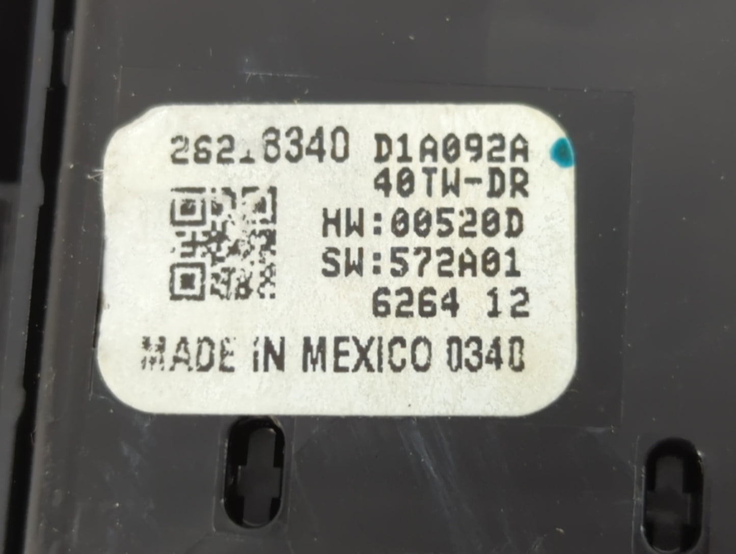 2017-2019 Buick Lacrosse Master Power Window Switch Replacement Driver Side Left P/N:D1A092A 26218340 Fits OEM Used Auto Par