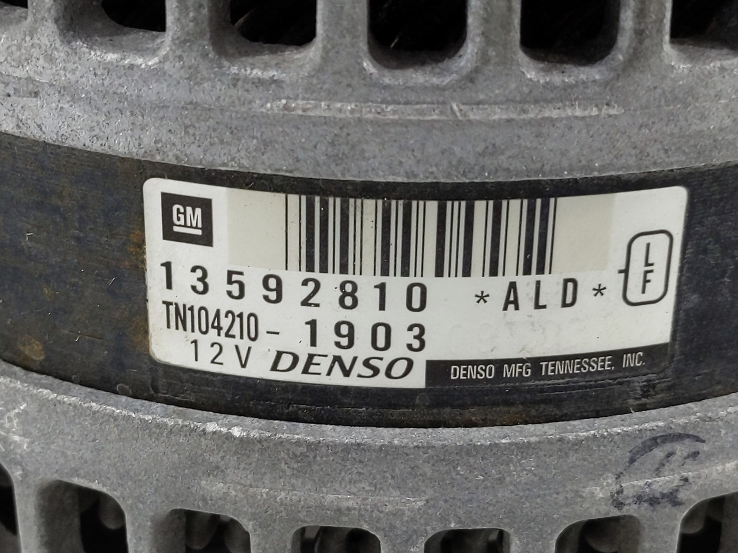 2014-2017 Buick Regal Alternator Replacement Generator Charging Assembly Engine OEM P/N:13592810 Fits OEM Used Auto Parts - 