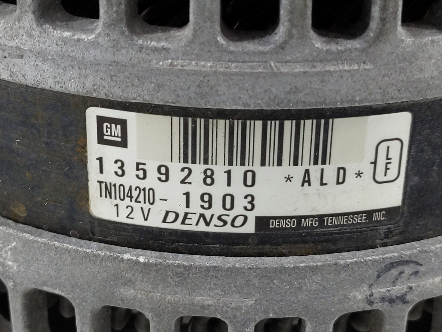 2014-2017 Buick Regal Alternator Replacement Generator Charging Assembly Engine OEM P/N:13592810 Fits OEM Used Auto Parts - 
