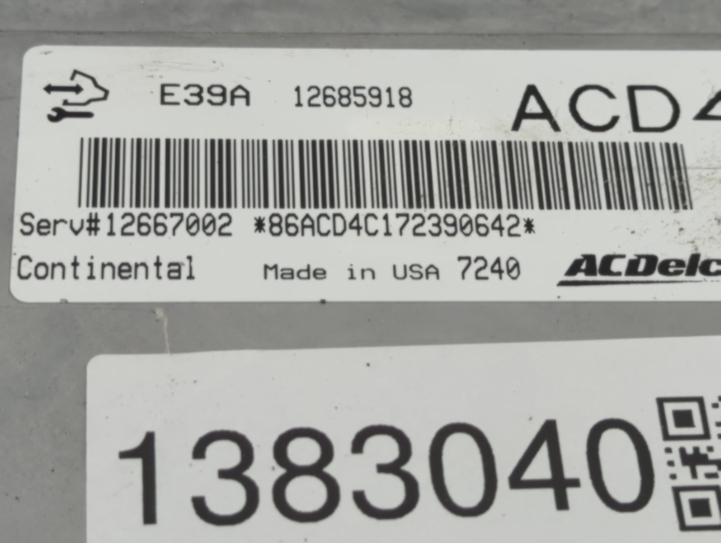 2017 Buick Regal PCM Engine Control Computer ECU ECM PCU OEM P/N:12685918 Fits Fits 2018 2019 2020 OEM Used Auto Parts - Oem