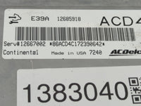 2017 Buick Regal PCM Engine Control Computer ECU ECM PCU OEM P/N:12685918 Fits Fits 2018 2019 2020 OEM Used Auto Parts - Oem