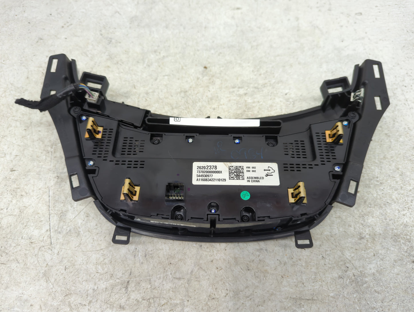 2014-2017 Buick Regal Climate Control Module Temperature AC/Heater Replacement P/N:26202378 7370200000000X Fits OEM Used Aut