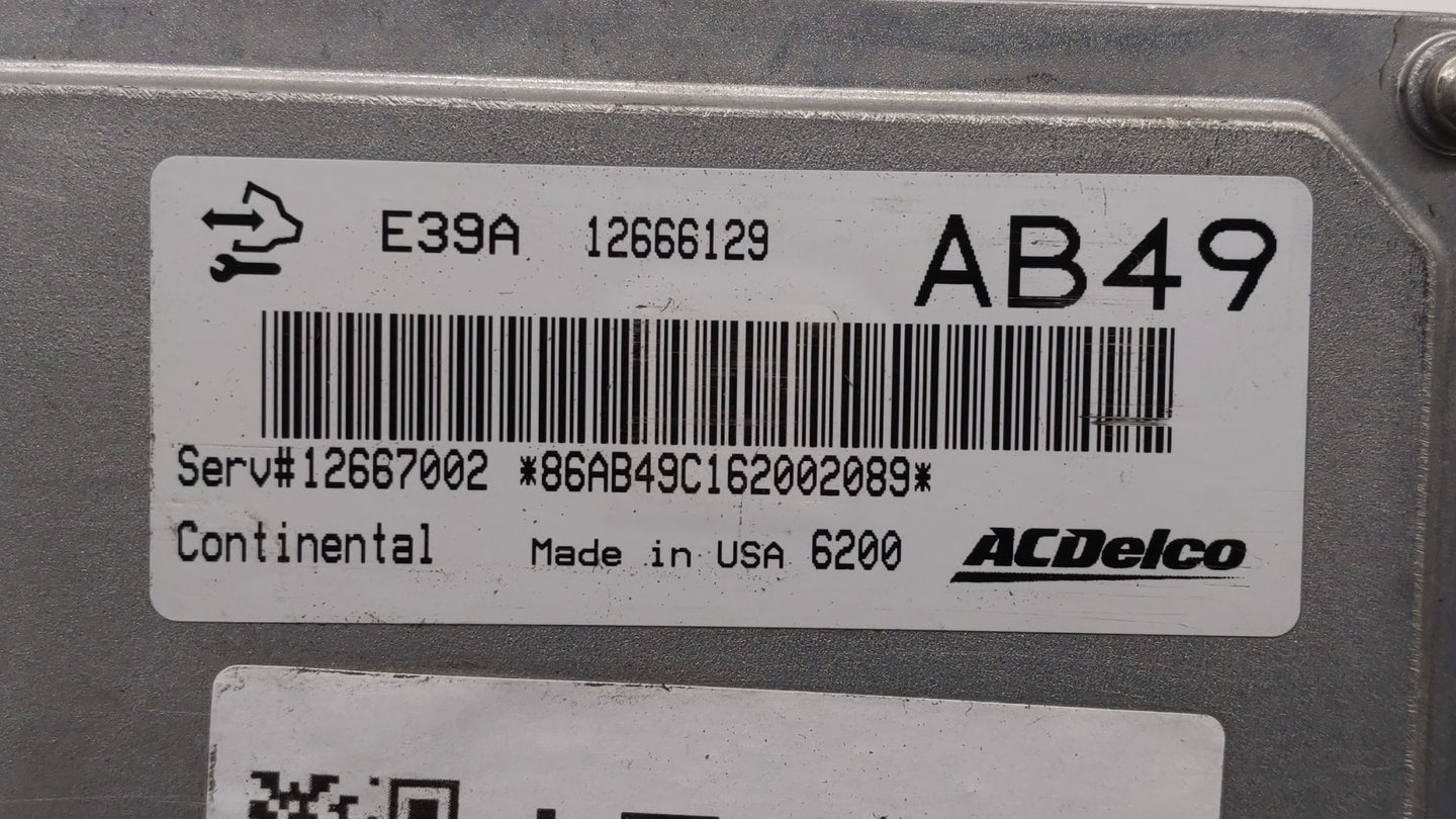 2017 Buick Regal PCM Engine Control Computer ECU ECM PCU OEM P/N:12666068 12667002, 12666070, 12667189 Fits Fits 2018 2019 O