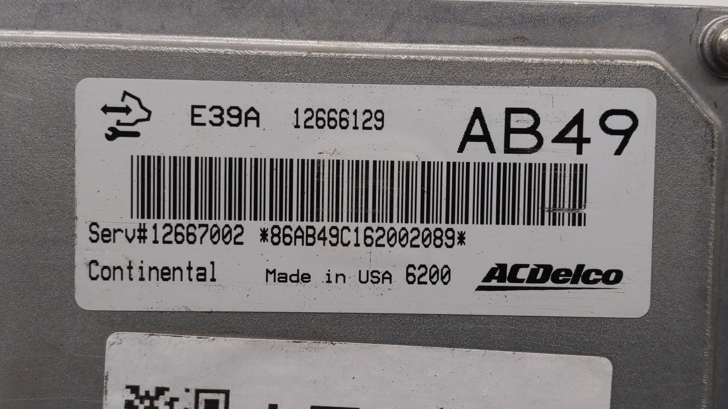 2017 Buick Regal PCM Engine Control Computer ECU ECM PCU OEM P/N:12666068 12667002, 12666070, 12667189 Fits Fits 2018 2019 O