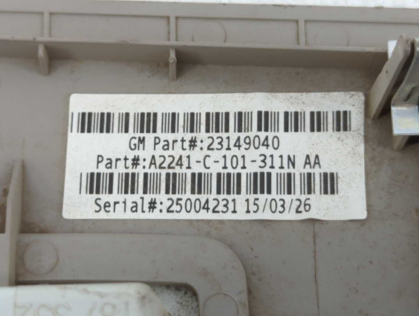 2016-2017 Buick Regal Overhead Console W/rear Climate Control - Oemusedautoparts1.com