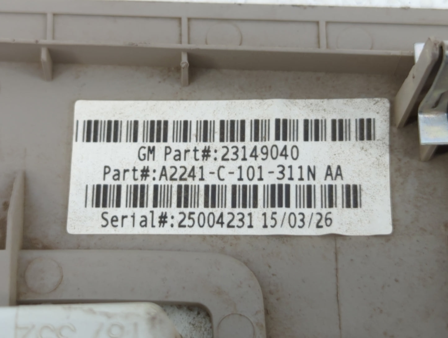 2016-2017 Buick Regal Overhead Console W/rear Climate Control - Oemusedautoparts1.com