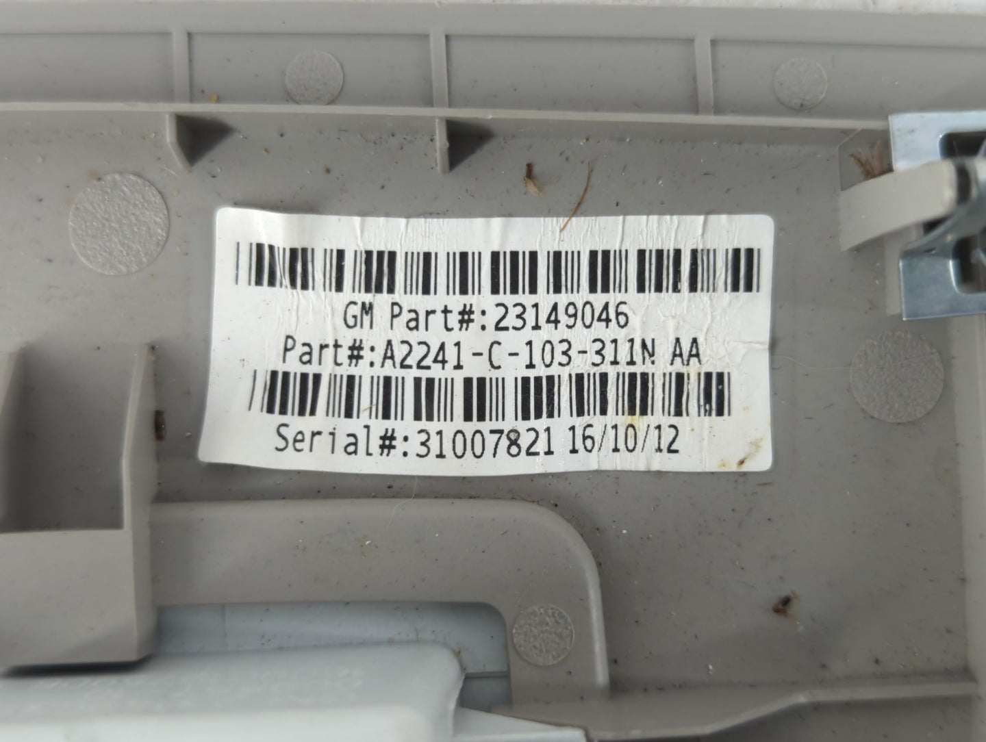 2017 Buick Regal Overhead Roof Console - Oemusedautoparts1.com