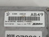 2017 Buick Regal PCM Engine Control Computer ECU ECM PCU OEM P/N:12667002 12666129 Fits Fits 2018 2019 2020 OEM Used Auto Pa