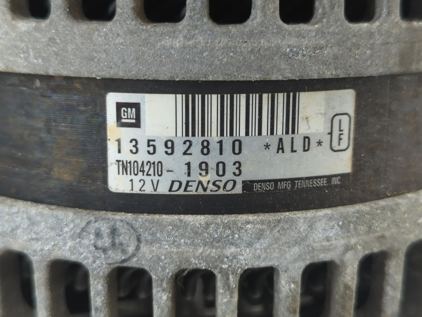 2014-2017 Buick Regal Alternator Replacement Generator Charging Assembly Engine OEM P/N:TN104210-1903 13592810 Fits OEM Used