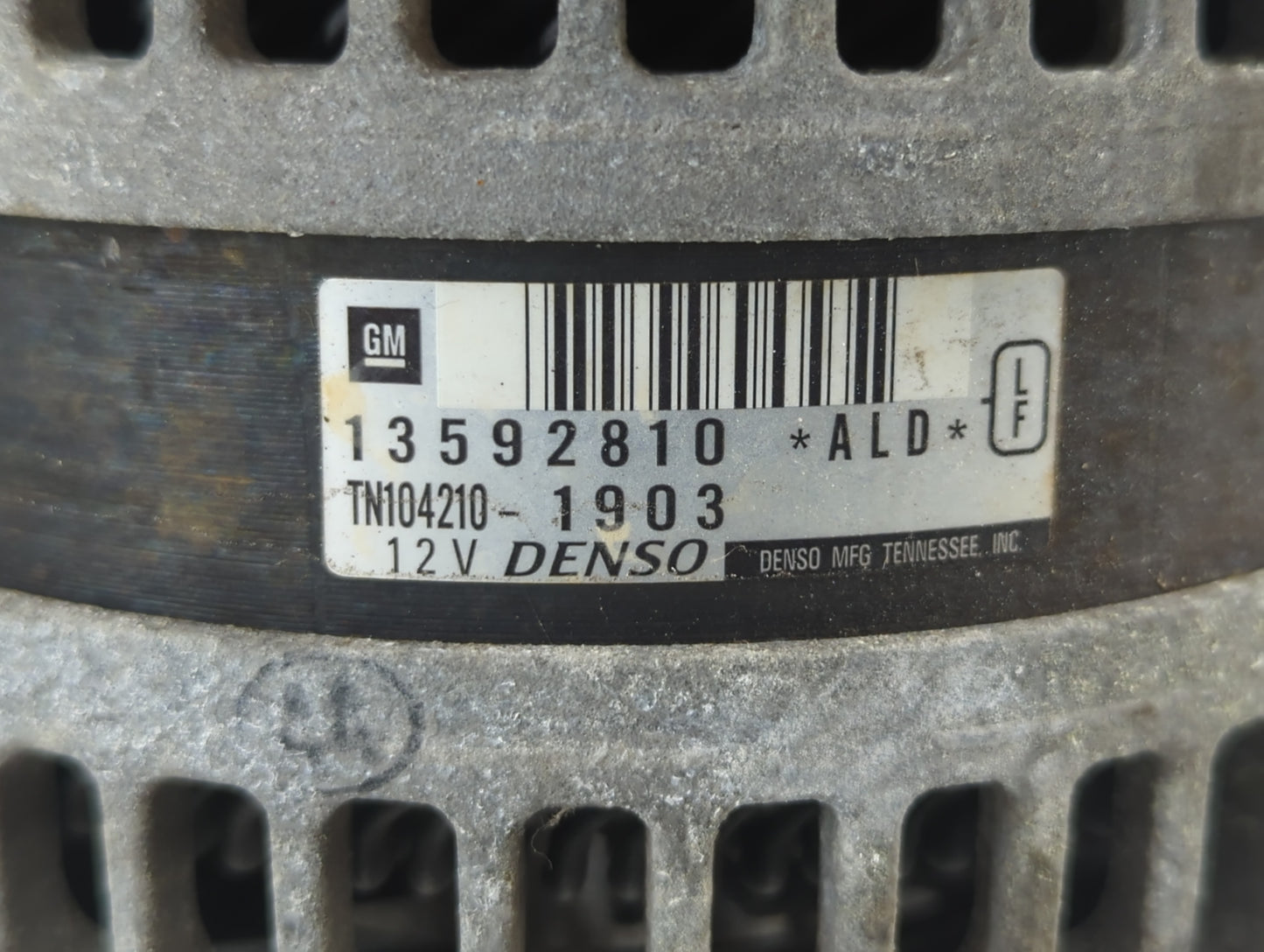 2014-2017 Buick Regal Alternator Replacement Generator Charging Assembly Engine OEM P/N:TN104210-1903 13592810 Fits OEM Used