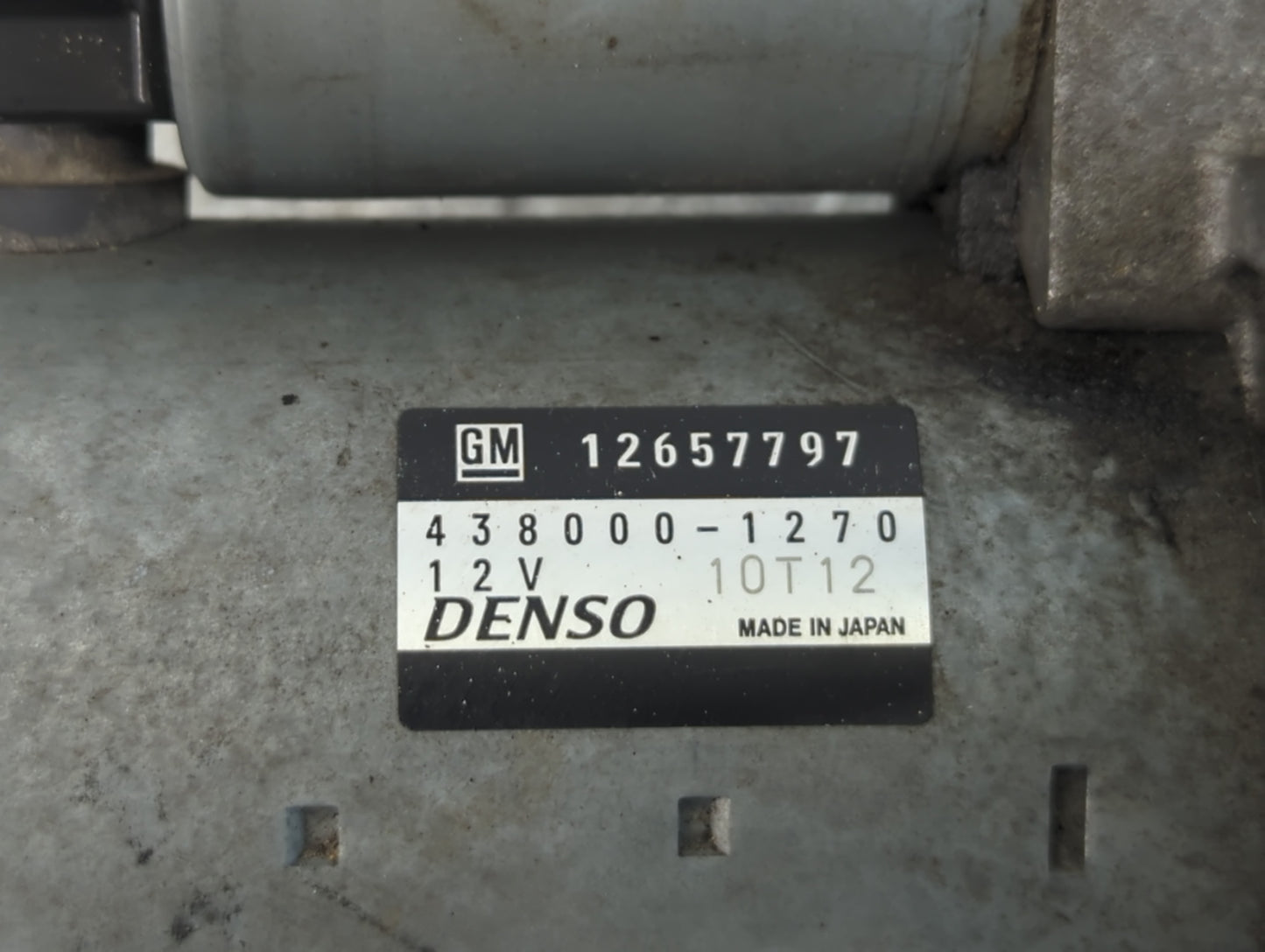 2014-2017 Buick Regal Car Starter Motor Solenoid OEM P/N:438000-1270 12657797 Fits OEM Used Auto Parts - Oemusedautoparts1.c