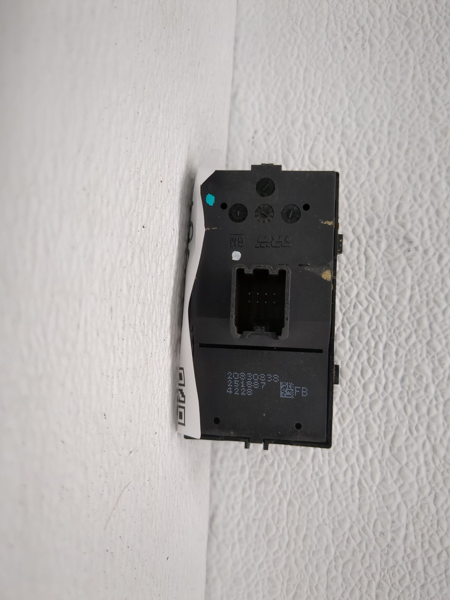 2015-2017 Buick Verano Master Power Window Switch Replacement Driver Side Left P/N:20830838 Fits Fits 2015 2016 2017 OEM Use