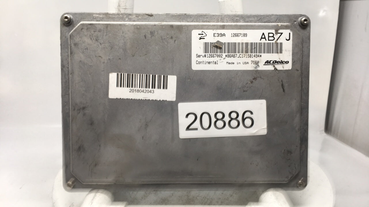 2017 Buick Verano PCM Engine Control Computer ECU ECM PCU OEM P/N:12667189 Fits Fits 2018 2019 2020 OEM Used Auto Parts - Oe