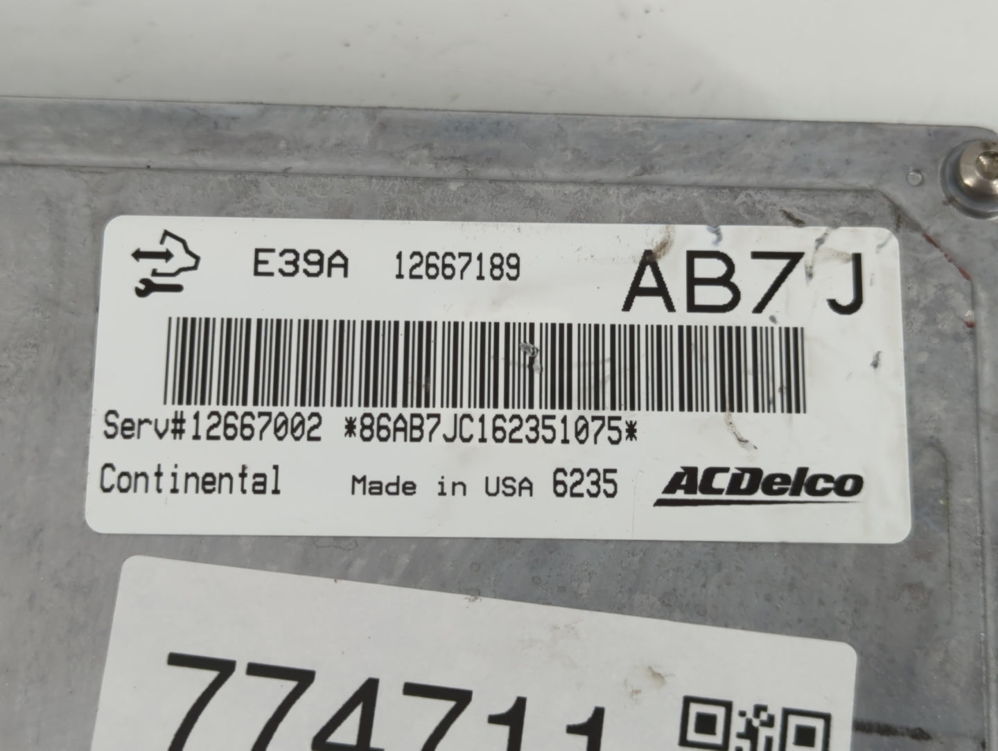 2017 Buick Verano PCM Engine Control Computer ECU ECM PCU OEM P/N:12667189 Fits Fits 2018 2019 2020 OEM Used Auto Parts - Oe