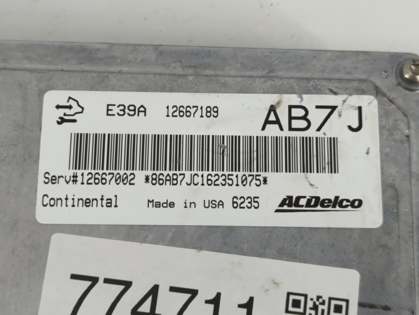 2017 Buick Verano PCM Engine Control Computer ECU ECM PCU OEM P/N:12667189 Fits Fits 2018 2019 2020 OEM Used Auto Parts - Oe
