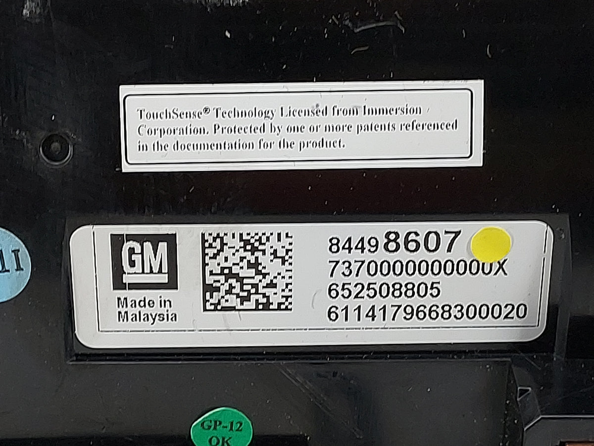 2017 Cadillac Ats Information Radio Display Screen Black - Oemusedautoparts1.com