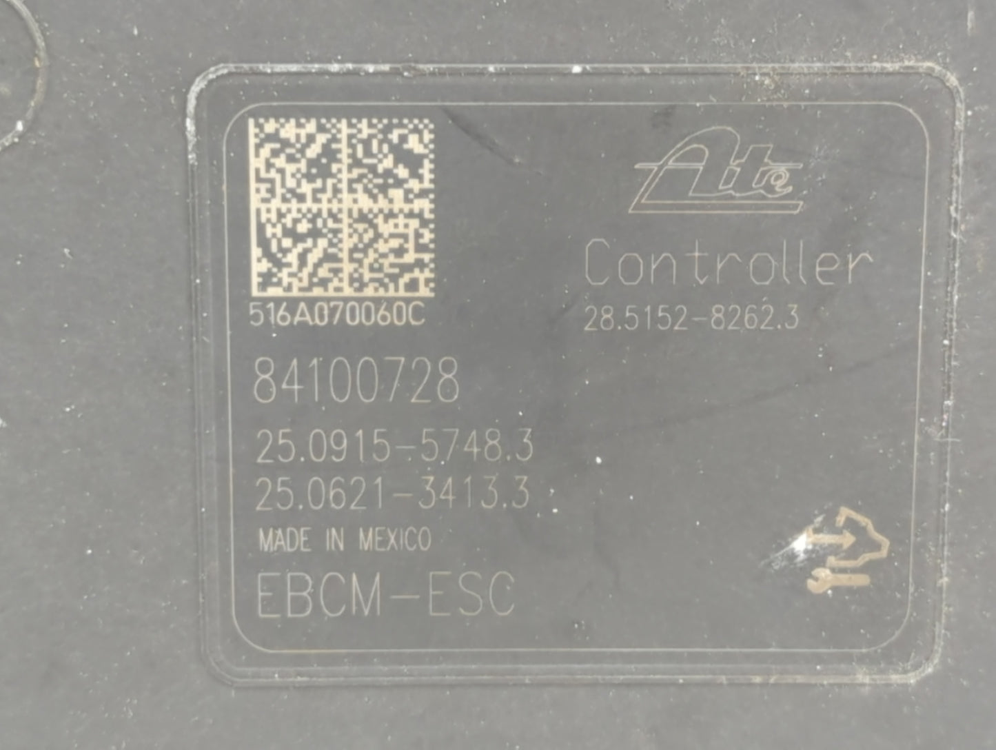 2017-2018 Cadillac Ats ABS Pump Control Module Replacement P/N:84100724 Fits Fits 2017 2018 OEM Used Auto Parts - Oemusedaut
