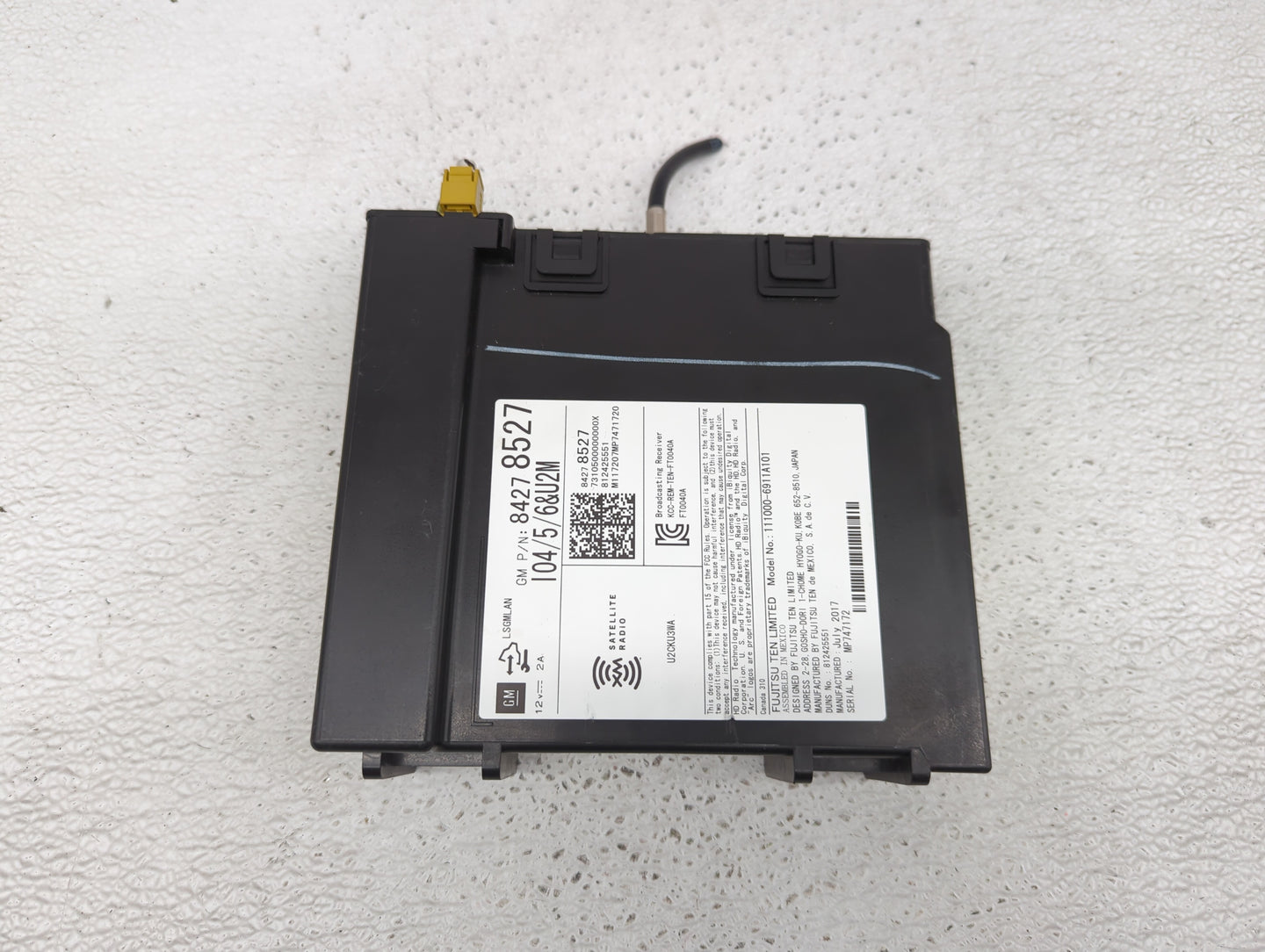 2017 Cadillac Escalade Radio AM FM Cd Player Receiver Replacement P/N:84278527 Fits Fits 2018 2019 OEM Used Auto Parts - Oem