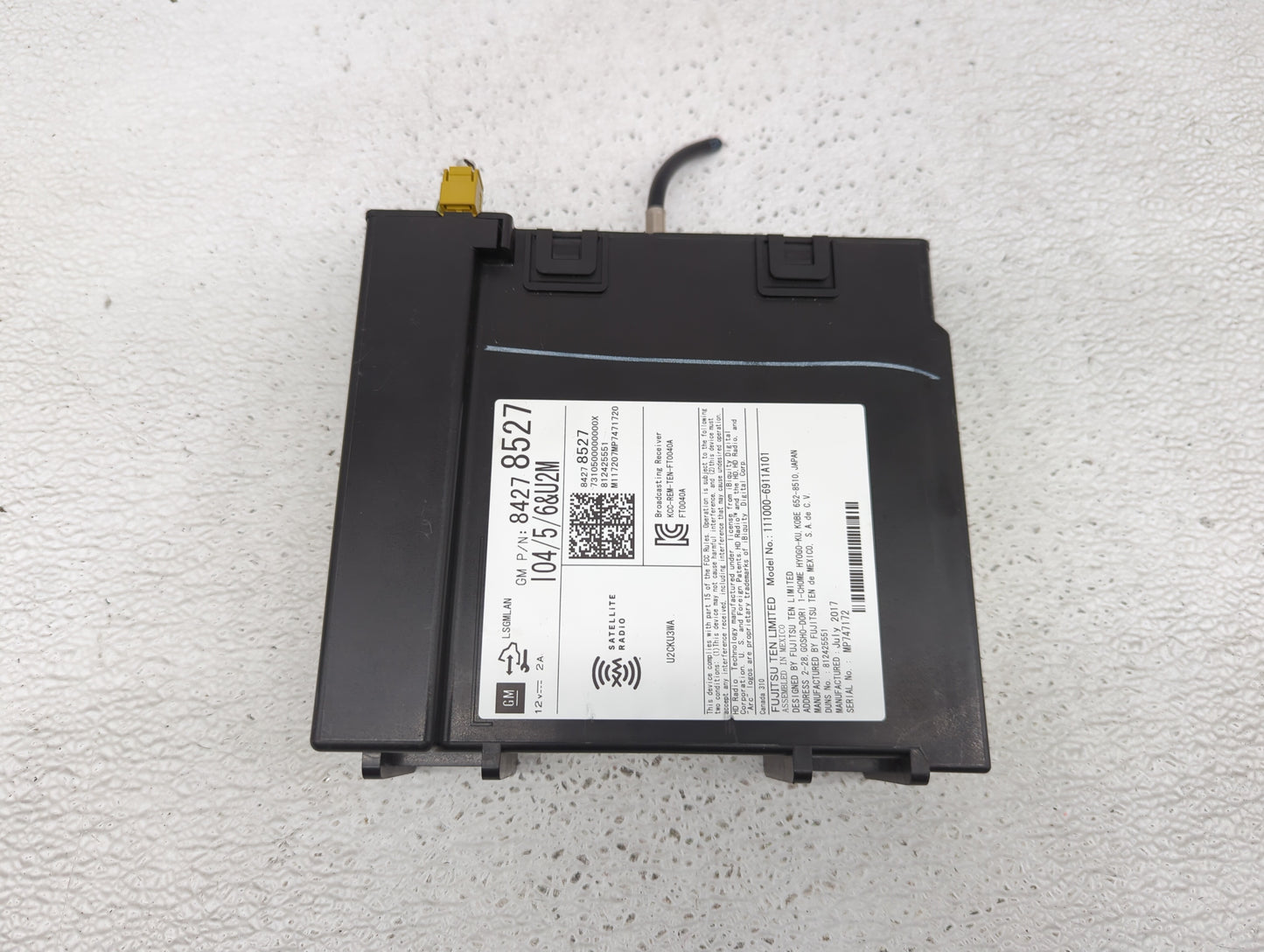 2017 Cadillac Escalade Radio AM FM Cd Player Receiver Replacement P/N:84278527 Fits Fits 2018 2019 OEM Used Auto Parts - Oem