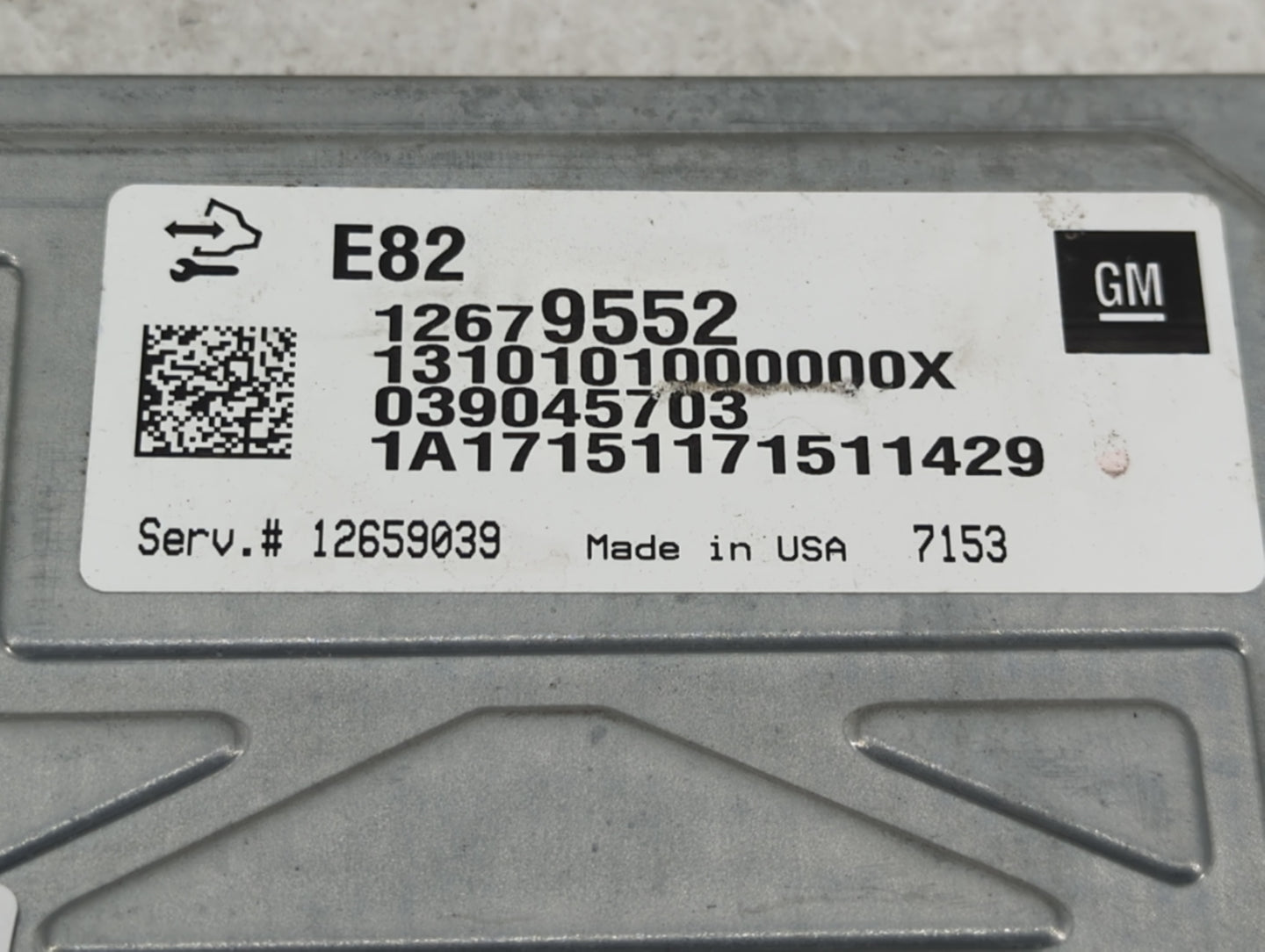 2017-2020 Cadillac Xt5 PCM Engine Control Computer ECU ECM PCU OEM P/N:039045703 12679552 Fits OEM Used Auto Parts - Oemused