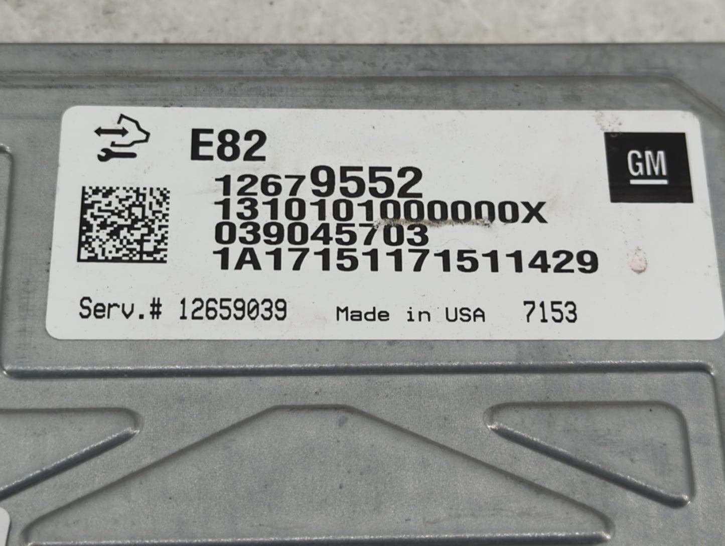 2017-2020 Cadillac Xt5 PCM Engine Control Computer ECU ECM PCU OEM P/N:039045703 12679552 Fits OEM Used Auto Parts - Oemused