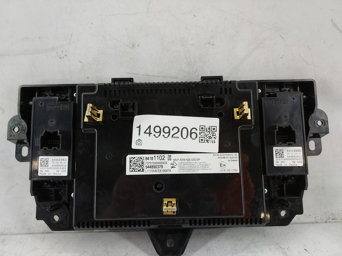 2017 Cadillac Xt5 Information Display Screen 1499206 - Oemusedautoparts1.com