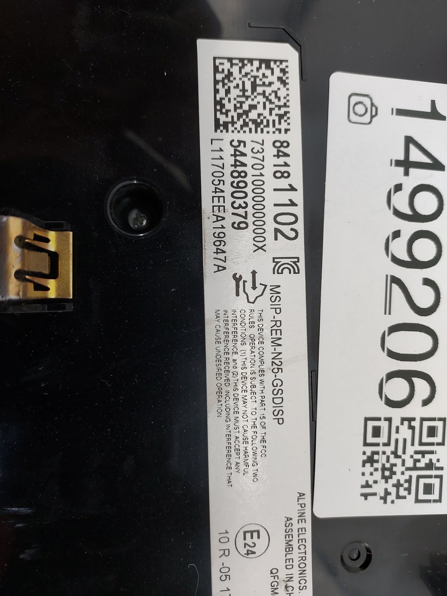 2017 Cadillac Xt5 Information Display Screen 1499206 - Oemusedautoparts1.com