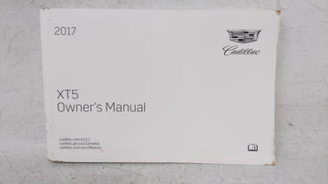 2017 Cadillac Xt5 Owners Manual Book Guide OEM Used Auto Parts - Oemusedautoparts1.com
